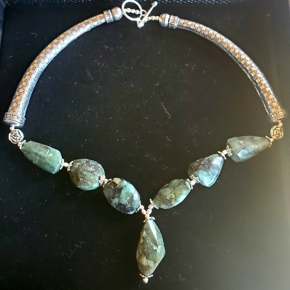 New Unique Labradorite 925 Silver Necklace. - Picture 7 of 16